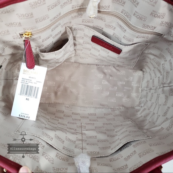 NWT Michael Kors Medium carryall tote hearts Bag - Picture 6 of 8